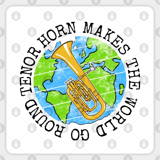 Tenor Horn Makes The World Go Round, Earth Day Sticker by doodlerob